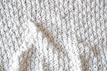 ecru textured knit fabric