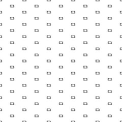 Square seamless background pattern from geometric shapes. The pattern is evenly filled with black football goal symbols. Vector illustration on white background
