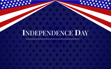 4th of july independence day background, united states flag, posters, modern design vector illustration