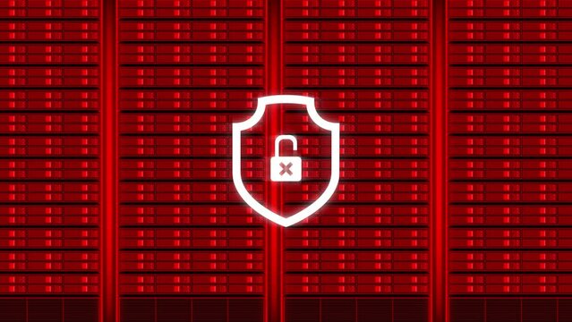 Servers hacked animation