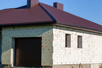 construction site on which a new modern building is being built