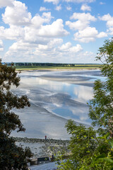 Baie du Mont Saint-Michel à marée basse