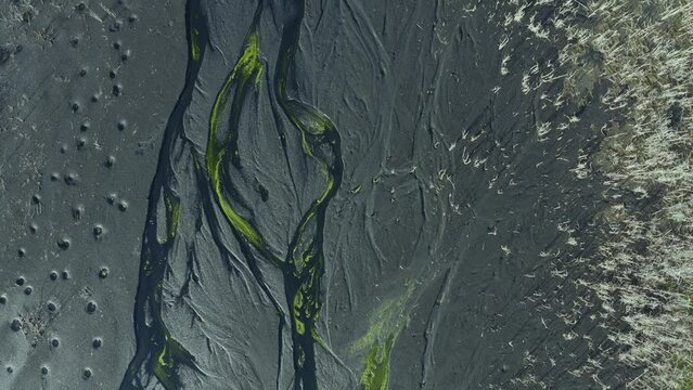 polluted nature after activities of the copper production plant, Ural region, Russia Karabash.