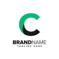 Fototapeta premium C Letter Logo Vector template