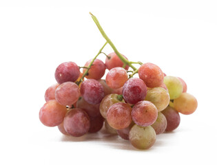 Red grape isolated on white background