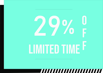 29 percent off with vector off square format