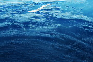 Naklejka na ściany i meble Earth's atmosphere from space. Elements of this image furnished by NASA