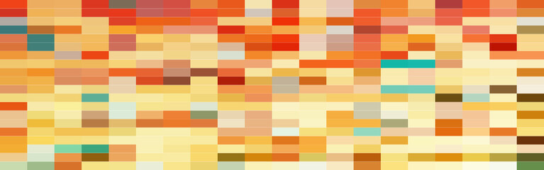 Abstract colorful gradient rectangles mosaic banner background. Vector illustration.