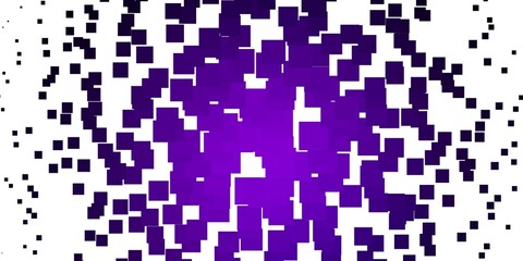 Fototapeta premium Light Purple vector background with rectangles.