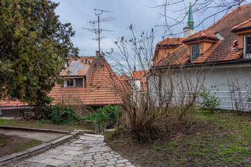 Houses in Bratislava upper  city, Slovakia