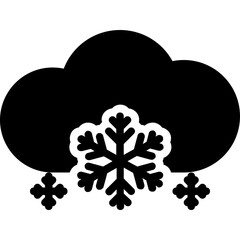 cloud glyph icon