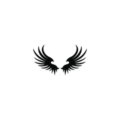 vector illustration of wings for icons, symbols or logos 