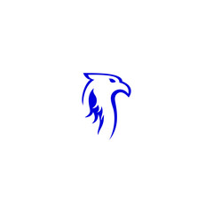 eagle head vector illustration for icon, symbol or logo. bird head template logo