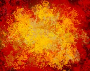 fire in the background