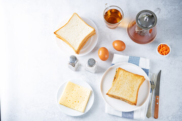 Korean omlette toast