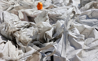 Disposal bags for industrial rubble waste