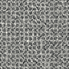 Monochrome Variegated Stroke Textured Grid Pattern
