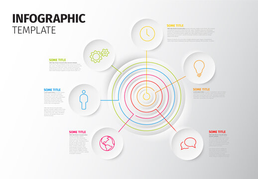 Infographic Template with Circle Target