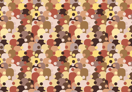 Diversity People Seamless Pattern