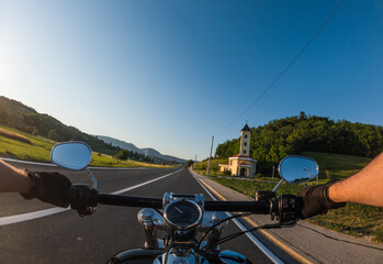 motorcycle on the road