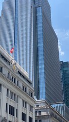 Tokyo departments and skyscraper buildings central downtown Tokyo, Mitsukoshi Nihonbashi district, year 2022 June 13th