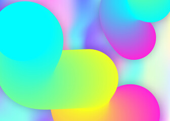 Fluid dynamic background with liquid shapes and elements.