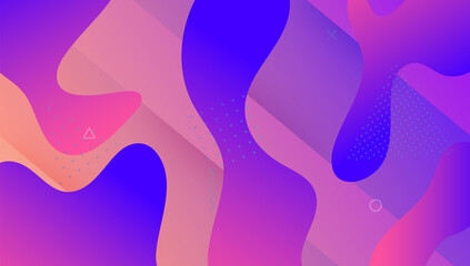 Dynamic Banner. Cool Modern Shape. Flat Landing Page. Abstract Poster. Horizontal Illustration. Pink Mobile Background. Gradient Journal. Hipster Frame. Magenta Dynamic Banner