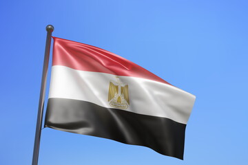 Fototapeta na wymiar 3d rendering illustration of Egypt flag