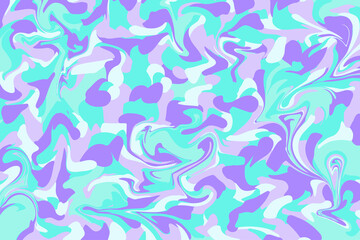 Colorful abstract geometric background, liquid dynamic gradient waves, fluid marble texture, camouflage.