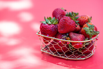 Heart of strawberries