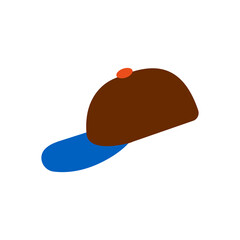 cap illustration on white background
