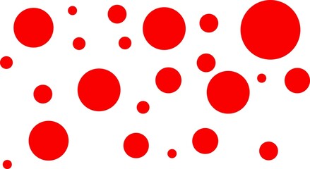 Red color bubbles background. Covid background. 