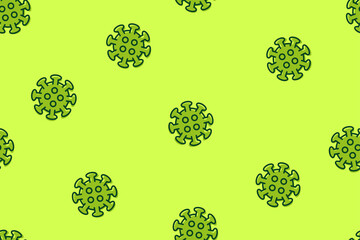 editable corona virus vector background with modern style