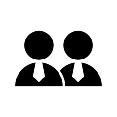 business partner icon or logo isolated sign symbol vector illustration - high quality black style vector icons
