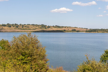 Panoramic view of Krapets Reservoir, Bulgaria