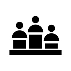 business podium icon or logo isolated sign symbol vector illustration - high quality black style vector icons
