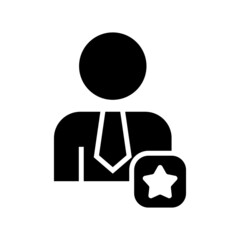 favorite man icon or logo isolated sign symbol vector illustration - high quality black style vector icons
