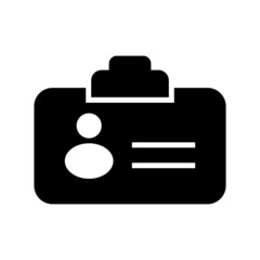 id card icon or logo isolated sign symbol vector illustration - high quality black style vector icons
