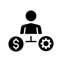 job money icon or logo isolated sign symbol vector illustration - high quality black style vector icons
