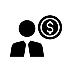 job money icon or logo isolated sign symbol vector illustration - high quality black style vector icons
