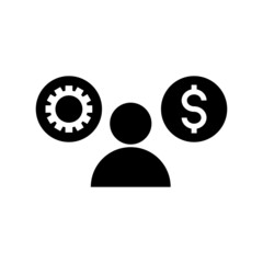 job money icon or logo isolated sign symbol vector illustration - high quality black style vector icons
