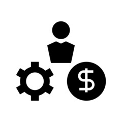 job money icon or logo isolated sign symbol vector illustration - high quality black style vector icons
