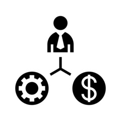 job money icon or logo isolated sign symbol vector illustration - high quality black style vector icons
