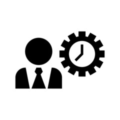 job time icon or logo isolated sign symbol vector illustration - high quality black style vector icons

