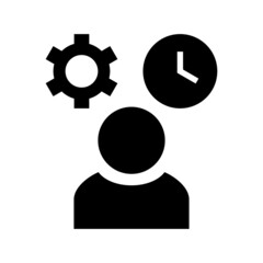 job time icon or logo isolated sign symbol vector illustration - high quality black style vector icons
