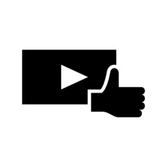 like video icon or logo isolated sign symbol vector illustration - high quality black style vector icons
