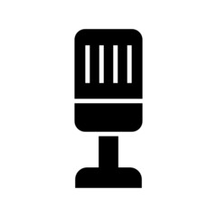 microphone icon or logo isolated sign symbol vector illustration - high quality black style vector icons
