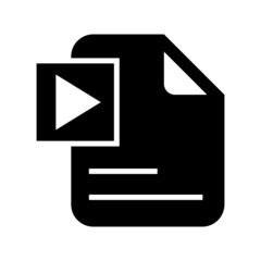 video script icon or logo isolated sign symbol vector illustration - high quality black style vector icons
