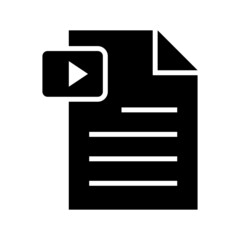 video script icon or logo isolated sign symbol vector illustration - high quality black style vector icons
