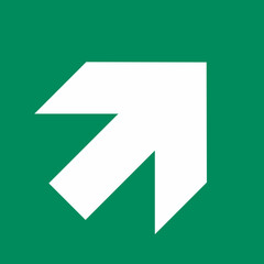 señal, verde, emergencia, SE019, señal, derecha, convencional, normatividad, se020, estándar, salida, flecha, icono, símbolo, dirección, ilustración, verde, 